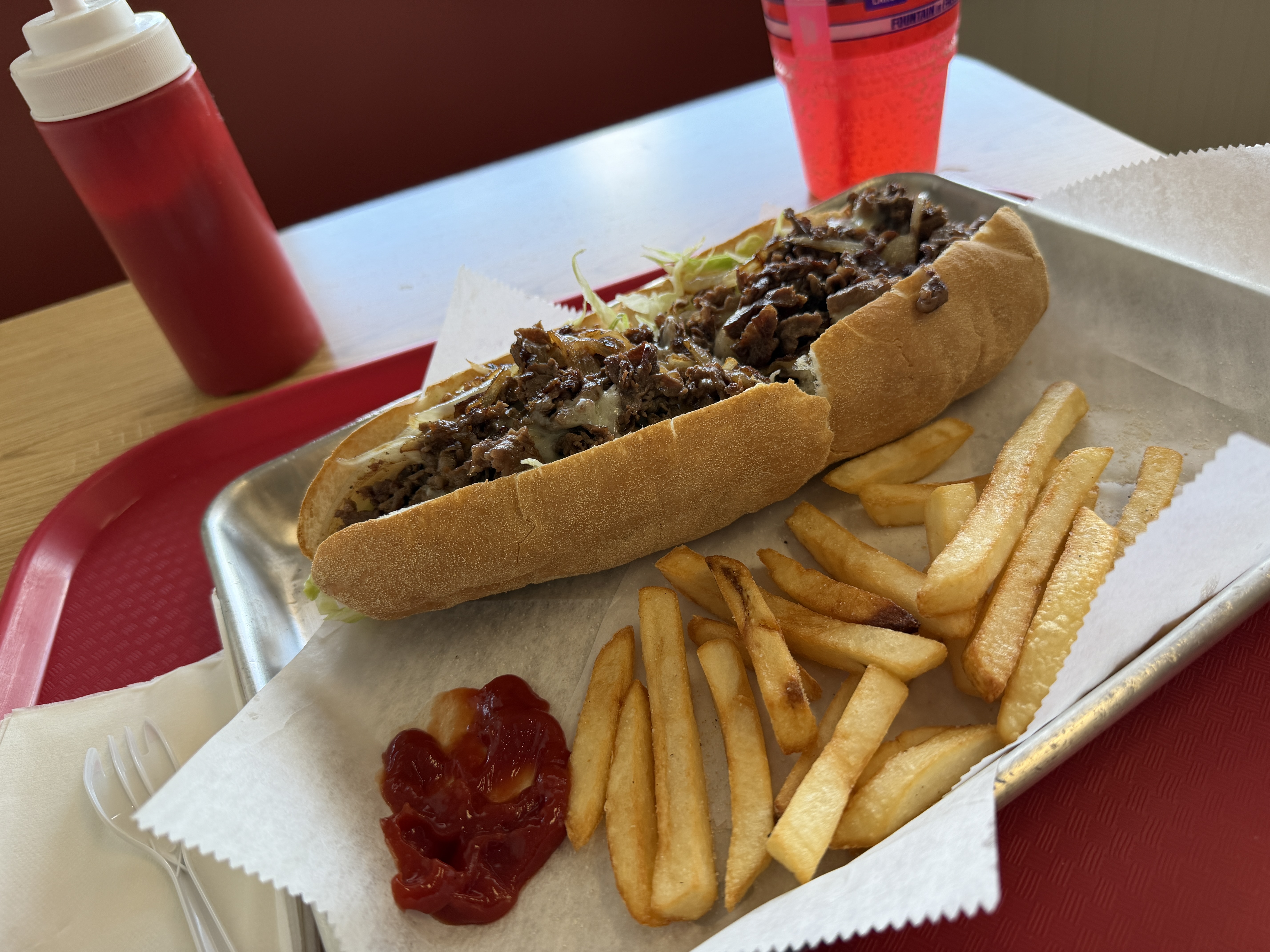 Steak and cheese sub from Florida subs in Clearwater Florida